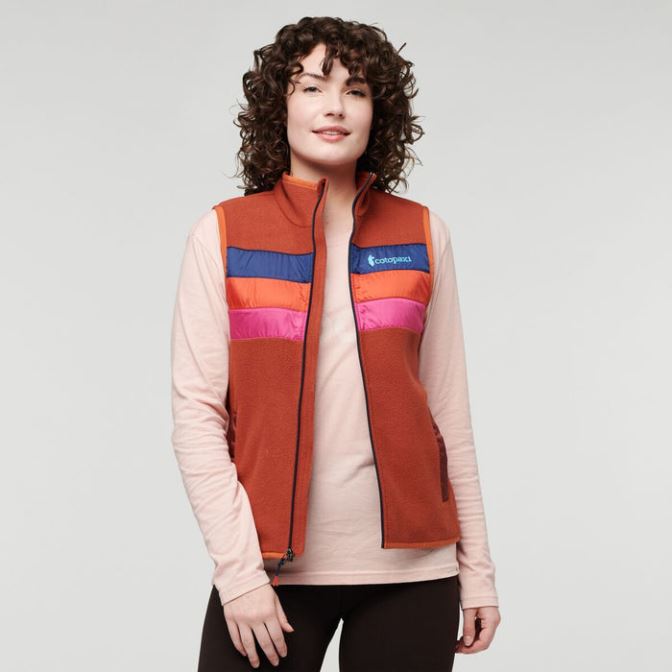Cotopaxi Teca Fleece Vest Dames Merk Cajun Spice
