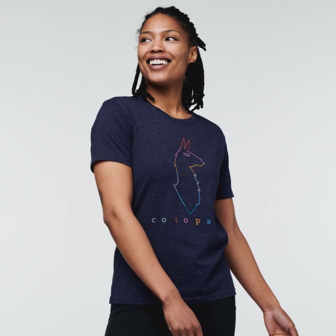 Hete Elektrische Lama T-shirt Vrouwen Maritieme Cotopaxi