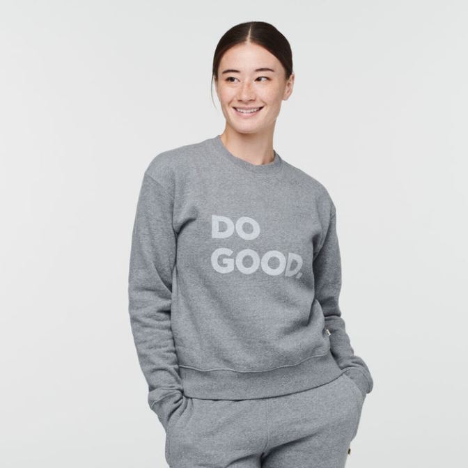 Grijs Gemêleerd Cotopaxi Merk Do Good Crew Sweatshirt Dames