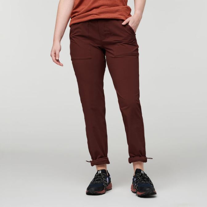 Kastanjebruine Subo Broek Dames Cotopaxi Mode