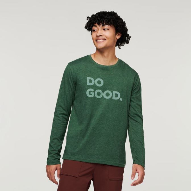 Origins Do Good Heren T-shirt Lange Mouw Cotopaxi Forest