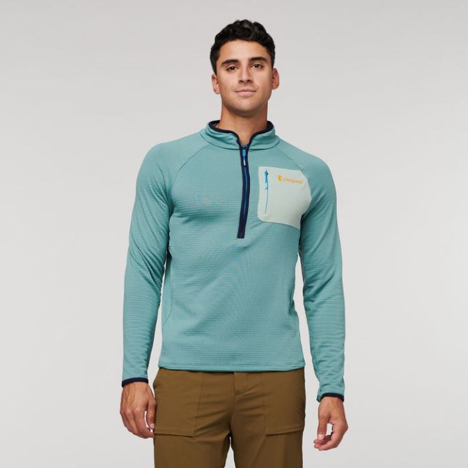 Cotopaxi Otero Fleece Pullover Met Halve Rits Heren Collecties Bluegrass