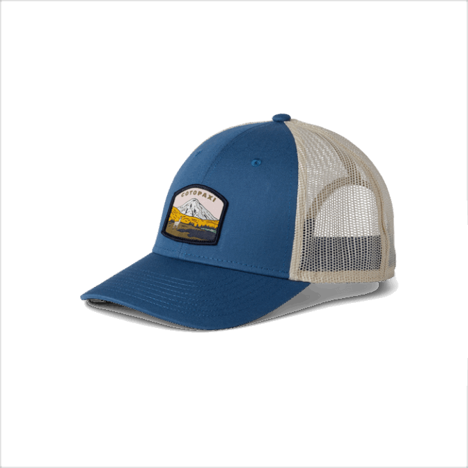Cotopaxi Lamascape Trucker Hoed Merk Denim