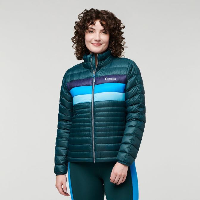 Deep Ocean Stripes Cotopaxi New Fuego Donsjack Dames